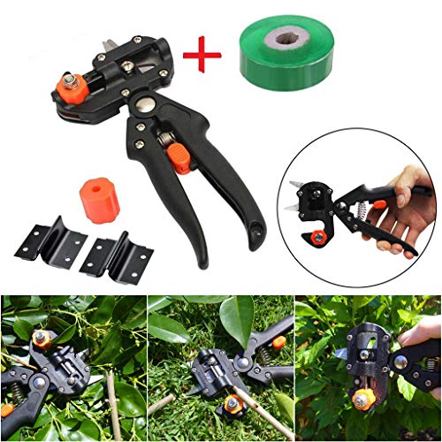 HINK-Home Secateurs Scissors, Garden Nursery Fruit Tree Pruning Shears Scissor Grafting Cutting Tools Sets, Patio, Lawn & Garden Big Sales (Black), for Easter Day