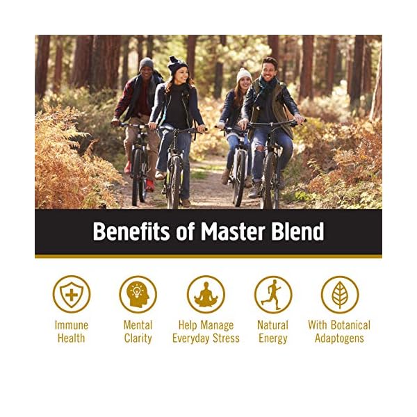 Om Mushroom Superfood Master Blend 10 Mushrooms Complex& Adaptogens, 3.17 oz (Packaging and Serving Size May Vary)