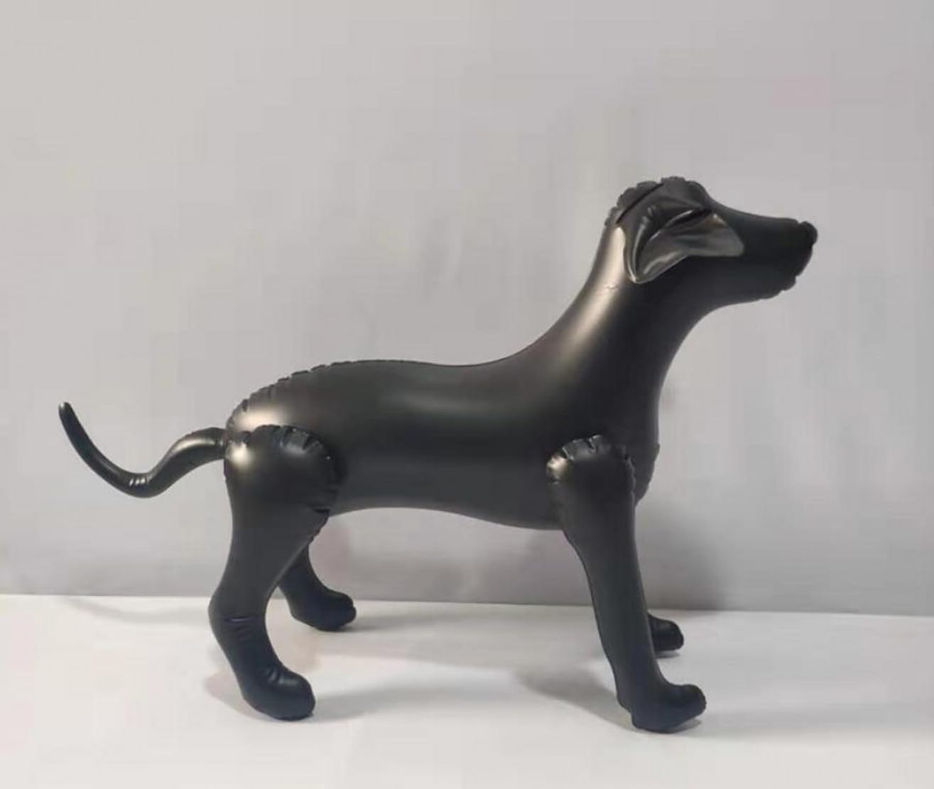 YJIUYUANQ Inflatable Dog Mannequin Pet Clothing Display Mannequin Dog Mannequin Display Stand Standing Dog Model Pet Store Mannequin for Clothes Display,Black, 2 Pack