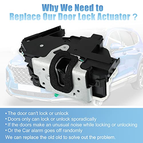 Image of X AUTOHAUX Front Right Side Door Lock Actuator Motor for Ford for Mustang 2010-2014 F-150 2009-2014 Escape 2008-2012 Focus 2008-2012 9L3Z-5421812-A