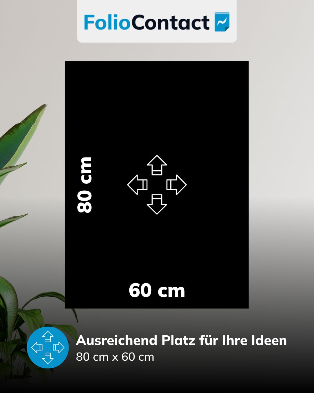 Blackboard Folie – Tafel-Folie statisch haftend ohne Kleber, wiederbeschreibbar & trocken abwischbar – 25 Blatt 60 × 80 cm Schwarz inkl. Boardmarker – Tafelfolie für Wand, Büro, Schule