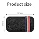 JNNJ Auto Sonnenbrillen Clip Aufbewahrungskoffer, Sonnenblende Brillenetui, Brillenhalter für Auto, Universal Autozubehör, für Autos, Lieferwagen, SUVs(Schwarz)
