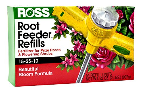 Ross Rose & Flowering Shrubs Fertilizer Refills for Ross Root Feeder, 15-25-10 (Ideal for Watering During Droughts), 54 Refills Ross Rose & Flowering Shrubs Fertilizer Refills for Ross Root Feeder, 15-25-10 (Ideal for Watering During Droughts), 54 Refills