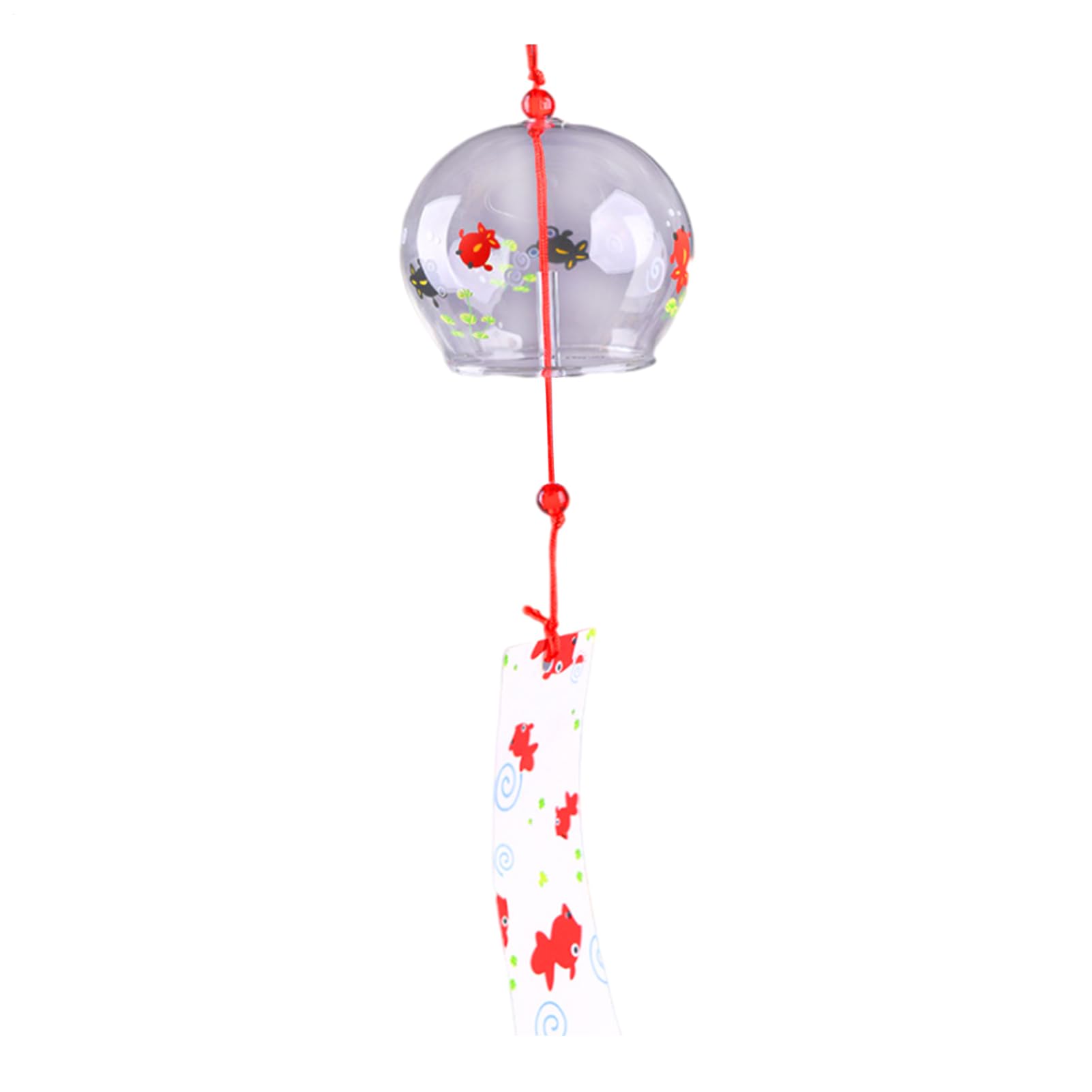 Japanese Wind Chimes, Glass Crystal Windchimes Outdoors, Flower Pattern Wind Bells, Small Windchimes, With Card, Garden Bell For Patio Balcony