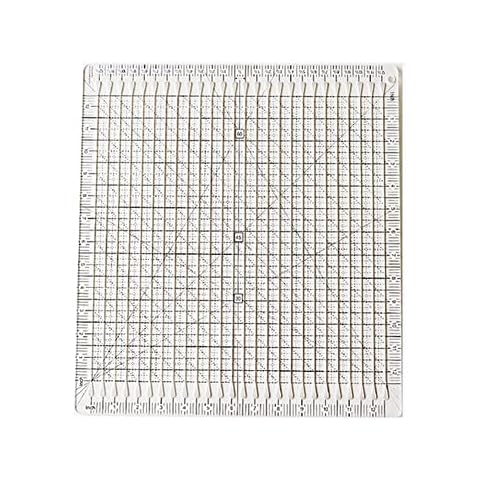 ABOOLY 5 in 1 Quilt Cutting Ruler, Stripology Squared Quilt Ruler, Non-Slip Acrylic Quilting Rulers and Templates Sewing Ruler, Fabric Cutting Ruler, for Quilting, Sewing & Crafts Template-12 Inch Cover