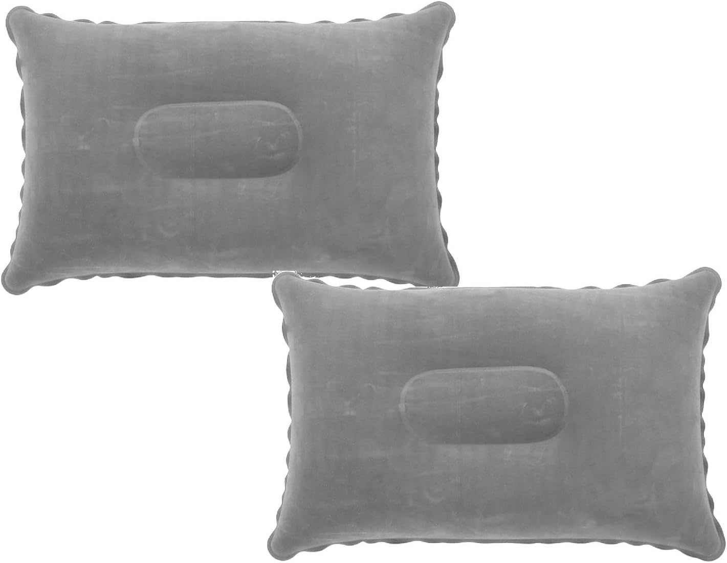 Modaworld Coussin de Plage x2 – Lot de Plusieurs Oreillers gonflables Parfaits pour Les Voyages/Camping/Plein air/pêche – Oreillers Ultra légers résistants à l’eau (02 Gris, Taille Unique)
