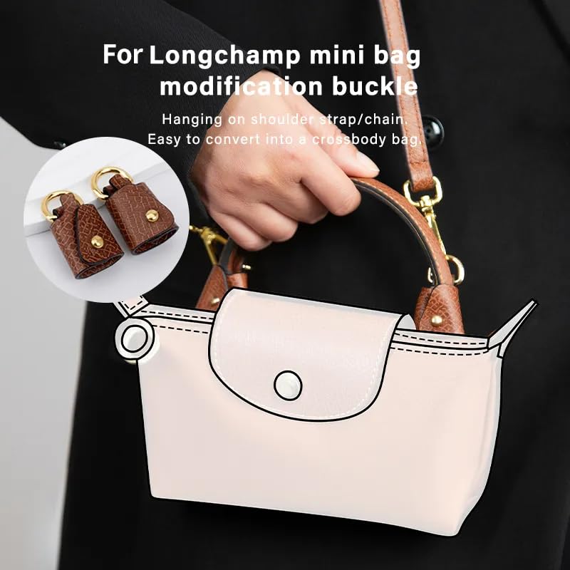 Image of Vachetta Leather Purse Strap Replacement for Longchamp Strap Kit