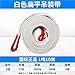 1pc White Lifting Belt Lifting Industrial Flat Slings 2/3/5 Tons 4 Layer Braiding Wear Lifting Crane Hoisting(1t Length 10m)