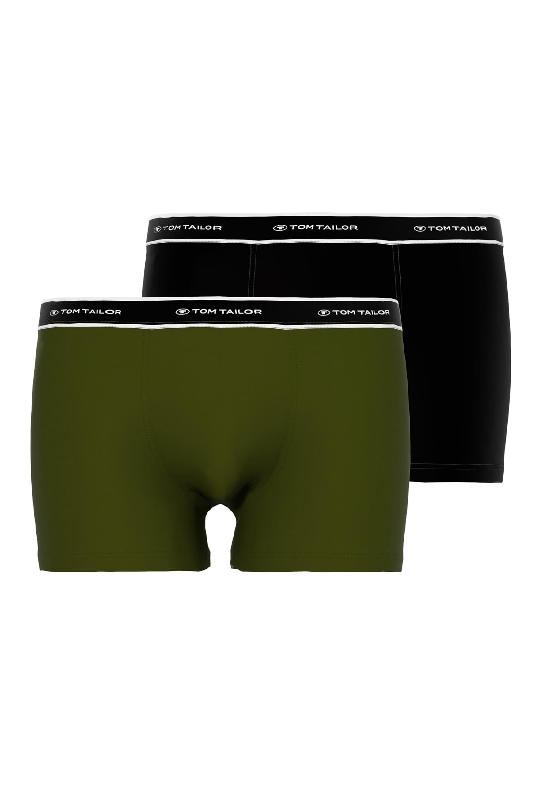 TOM TAILOR Herren Hip Pants grün Uni 2er Pack M