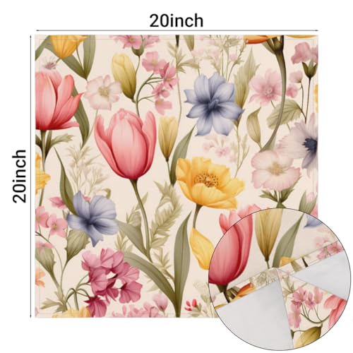 Servilletas de Tela Pack de 6, 20x20 pulg, Poliéster Multicolor miniatura 3