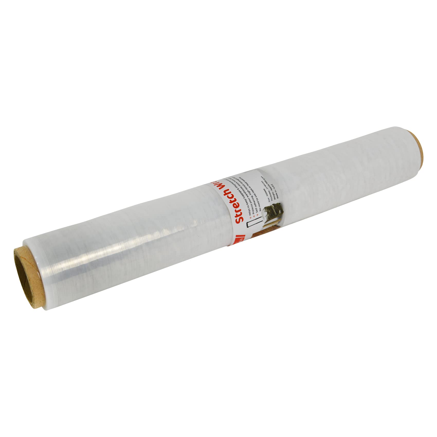 BROOKS Stretch Film/Wrap Plastic Wrap Roll –Transparent- Industrial Heavy Duty Shrink Wrap Cling Film for Packing furniture, Pallet, Luggage wrapping, Plastic Clear roll (1 KG)