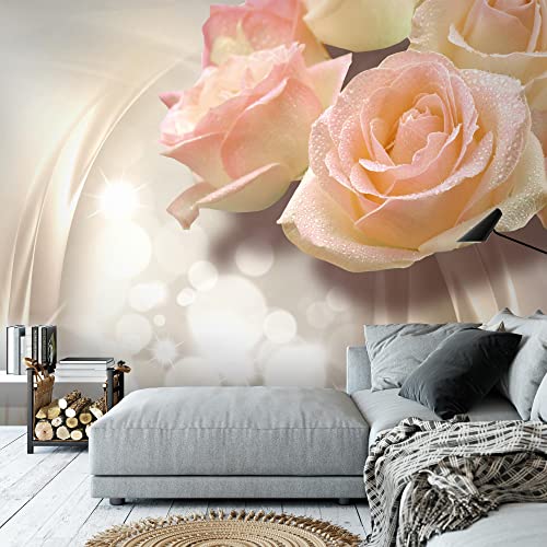 Runa Art Carta da parati fotografica Fiori 3D Rosa...