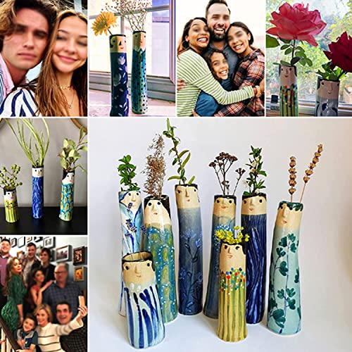 Vase en résine de printemps ProHome F pour une décoration bohème moderne - 5