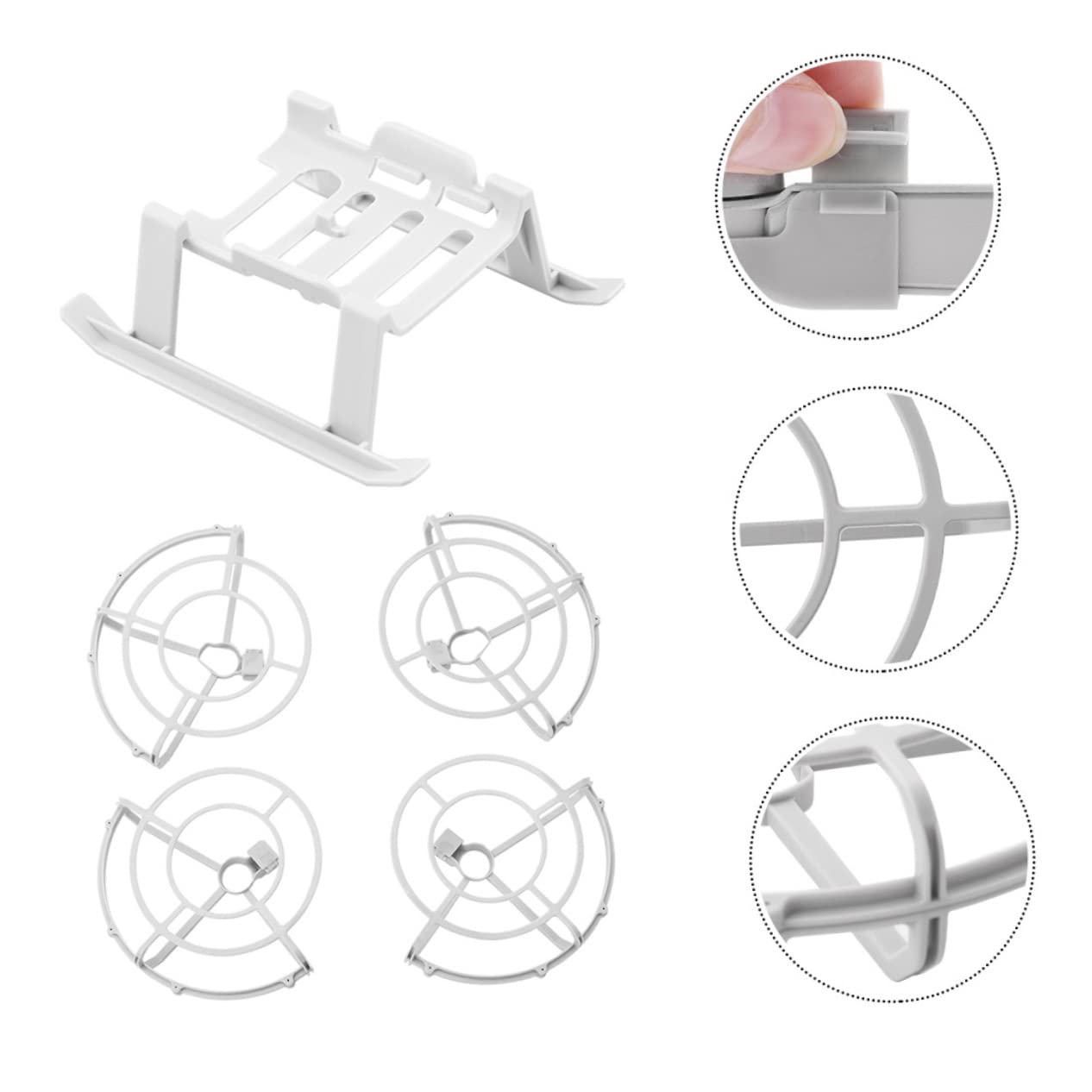 UPKOCH Anillo De Protección para Tren De Aterrizaje Elevado De Hélice para Cuadricóptero Kit De Extensión De Altura Compatible Mini Pata del Tren De Aterrizaje