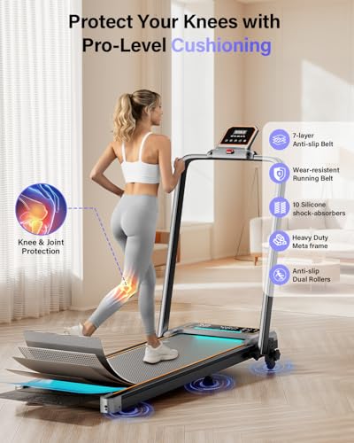 Trisomy Walking Pad Treadmill with 12% Incline & Dual LED Display Review