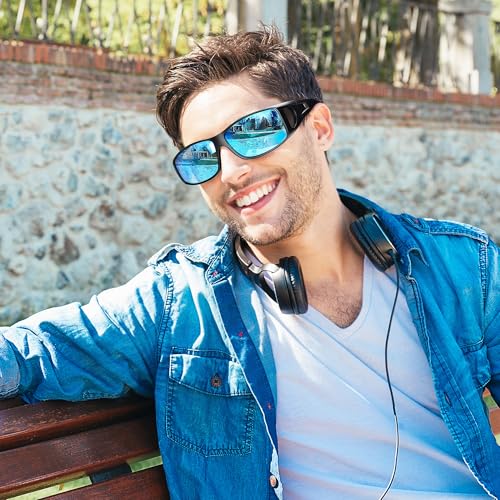 Image of URUMQI Polarized Sunglasses Fit Over Glasses for Men Women, Wraparound Sun Glasses UV400 Protection for Driving Fishing