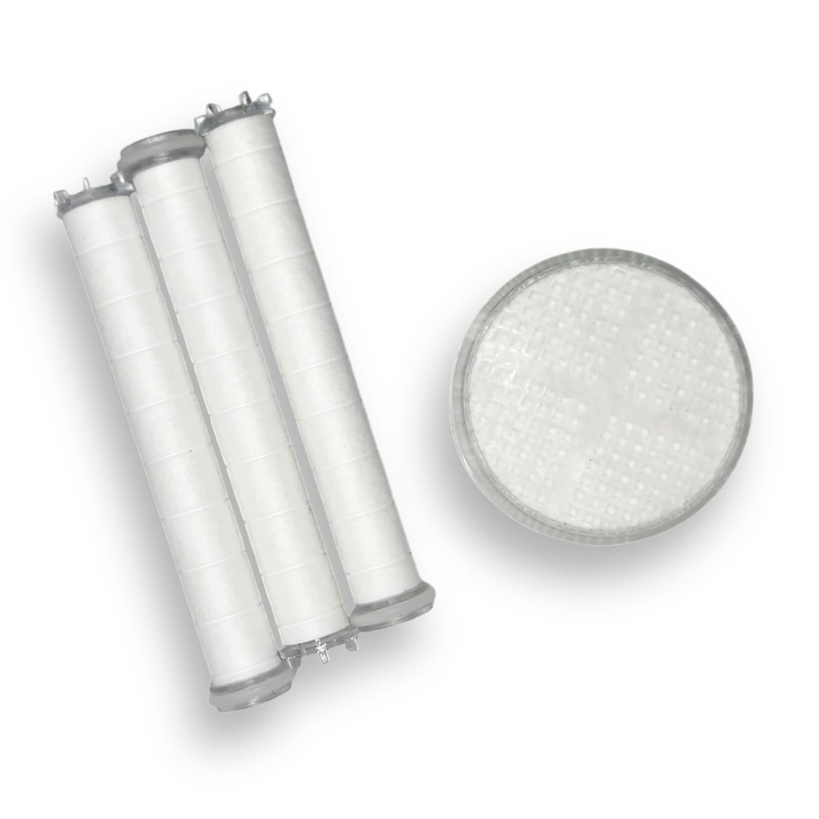 Soonsoo Dual NSF Shower Filter Replacement Bundle (6 Stages), 1 Head Filter & 3 Handle Filters