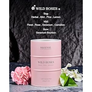 Msensewildroselargenaturalscentedcandle120hourslonglastingsoycandles212ozstressreliefluxuryaromatherapycandlesforwomenromanticcandlevalentinesdaygiftsforher Urban Country Home Decor Msense wild rose large natural scented candle 120 hours long lasting soy candles 212oz stress relief luxury aromatherapy candles for women romantic candle valentines day gifts for her urban country home decor