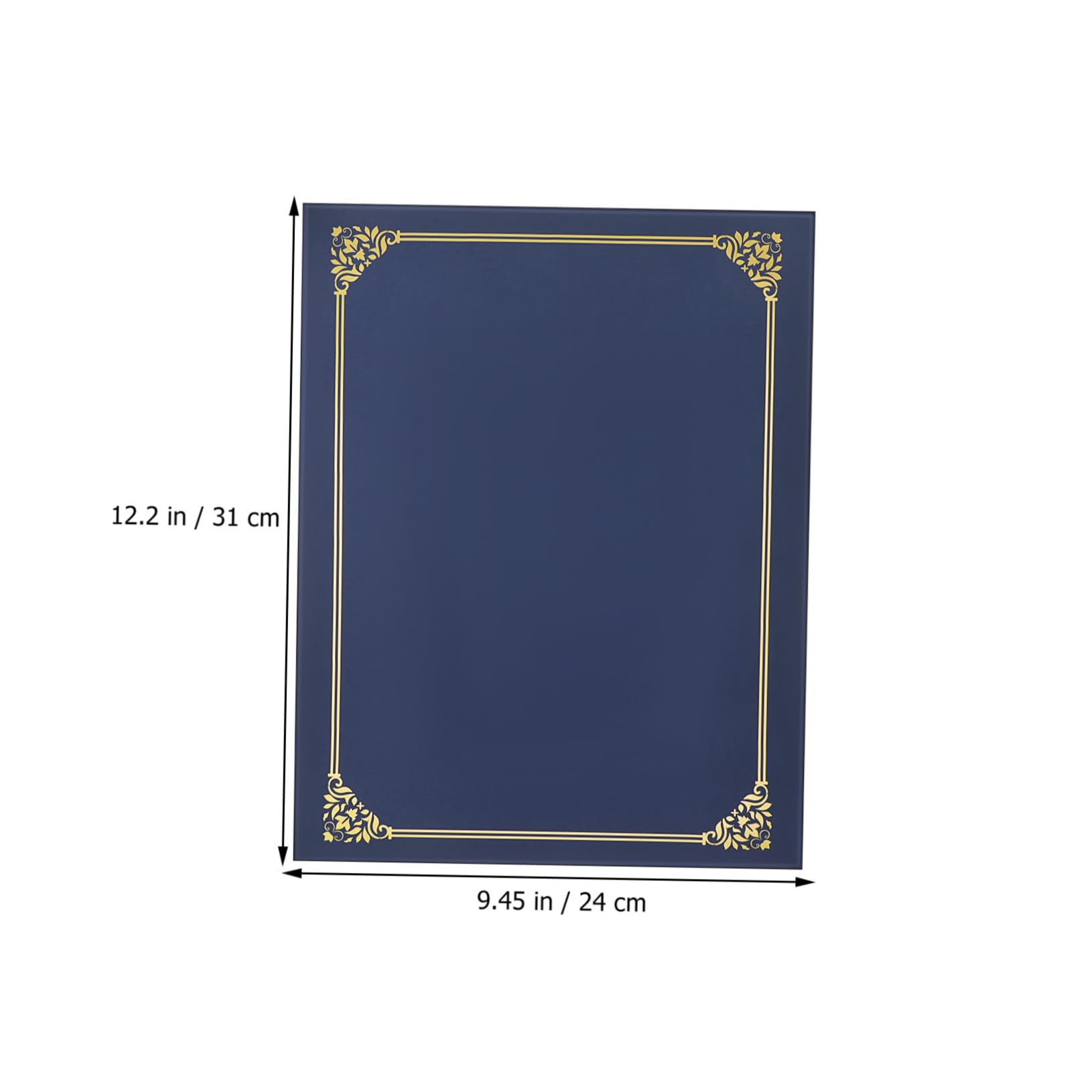 Gadpiparty Lot De Pochettes Couverture De Diplôme 8,5 x 11 Po Bordure Dorée Papier Résistant Coins Prédécoupés Présentation De Certificats Récompenses Scolaires Et Professionnelles