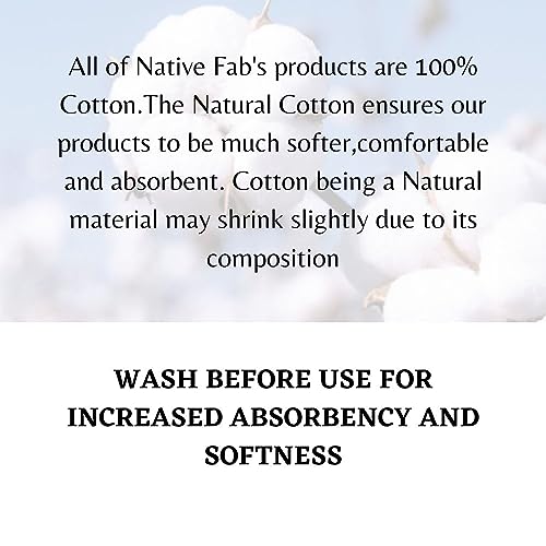 Native Fab 57567 Herringbone Cloth Napkins 18X18 Inches, 100% Cotton Dinner Napkins With Fringes, Set Of 12, Machine Washable Cloth Napkins thumb #6