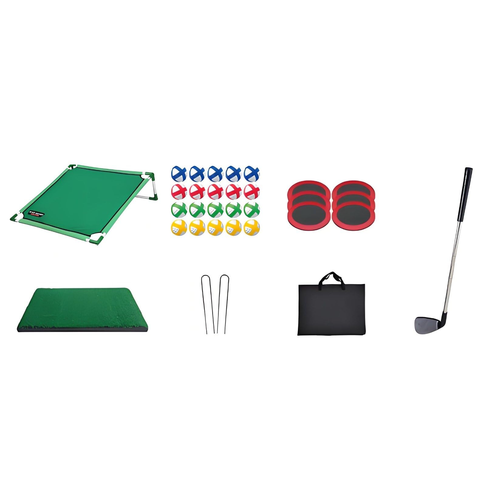 Golfspiel mit Gestell Innen und Außen verwendbar tragbares Golfzielspiel aufzubauen Chipping-Spiel für Garten, Golf-Ziel Mit Einzelständer 1385g
