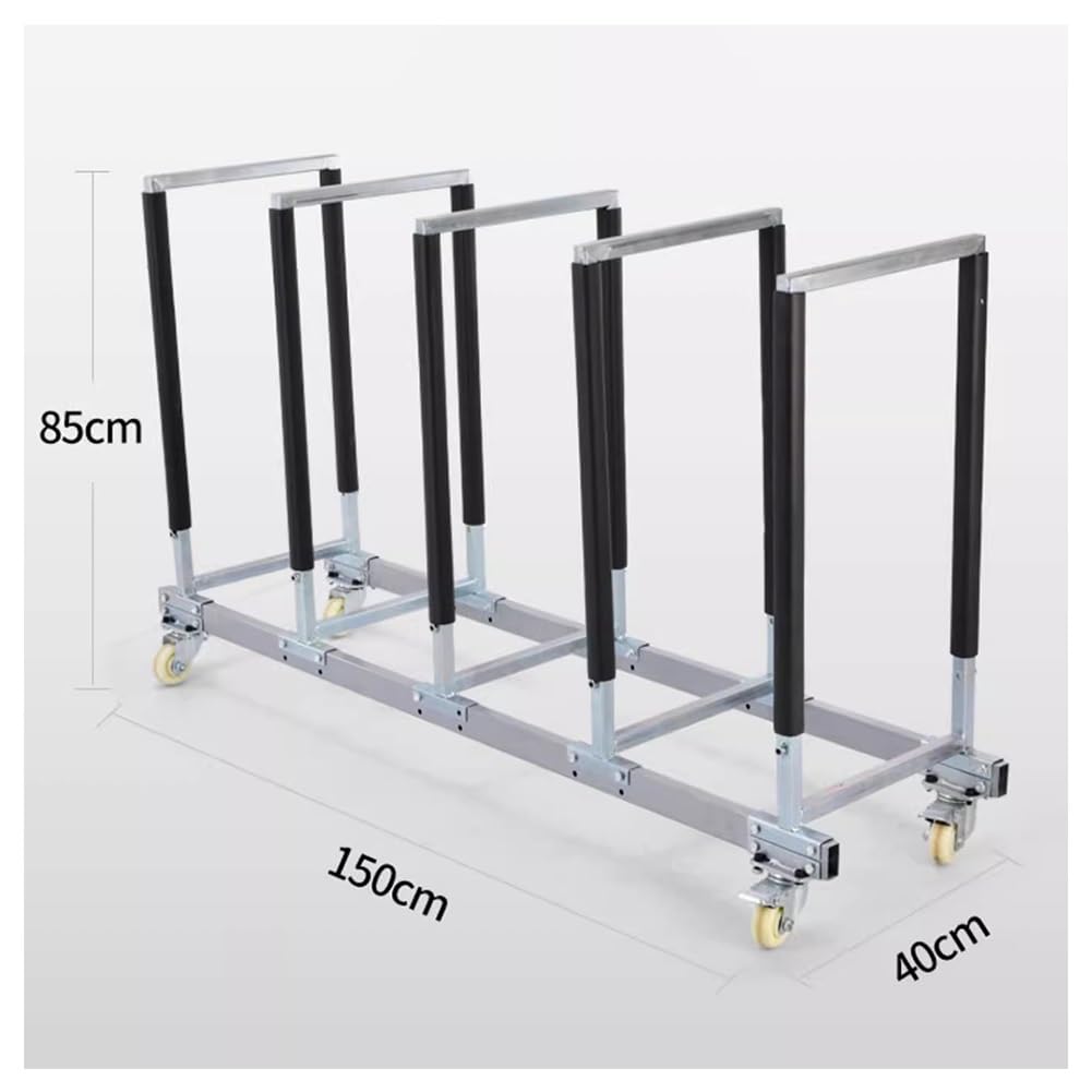 Support mobile pour pneus - Chariot robuste sur pied pour garage et magasin automobile