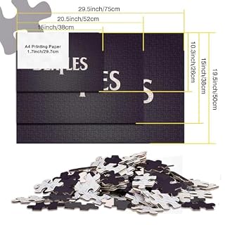Puzzles 300 pièces pour Adultes Les Beatles Puzzles pour Adultes Puzzles en Bois Puzzle Jeu Pratique (40x28cm) - Les Beatles, Paul McCartney, John Lennon, RIngo Starr, George Harrison Puzzles 300 pièces pour Adultes Les Beatles Puzzles pour Adultes Puzzles en Bois Puzzle Jeu Pratique (40x28cm) – Image 6