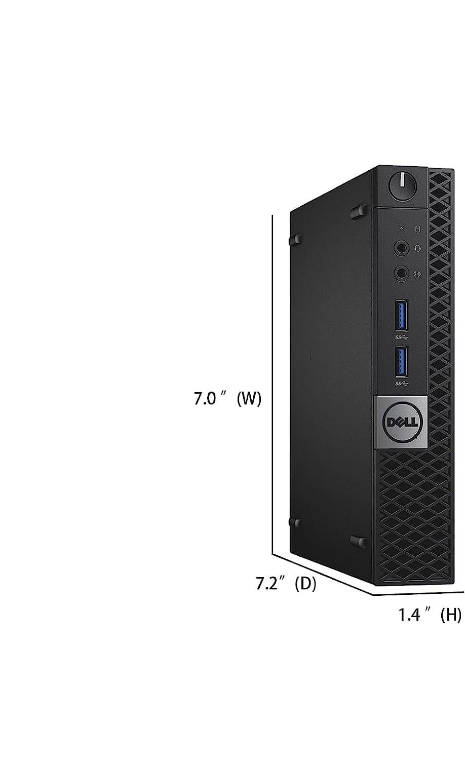 Dell Optiplex 7040 Mini Ordinateur de Bureau, Intel Core i5-6500, 8 Go de RAM, SSD 256 Go, WiFi, Bluetooth, Clavier QWERTY américain, Windows 11 Pro (reconditionné)