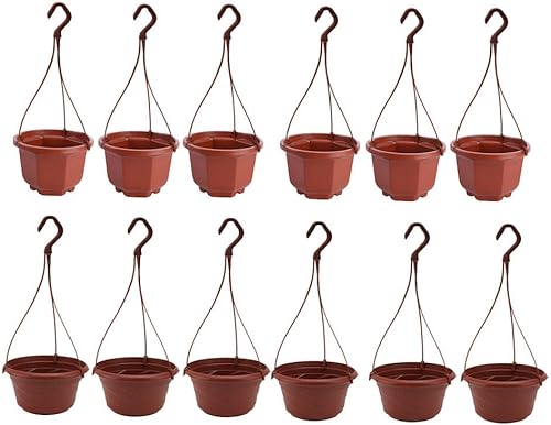 DOITOOL 12 unids octogonal de plástico maceta soporte para plantas soporte de hilo al aire libre perchas plástico planta pared plantador plástico DOITOOL 12 unids octogonal de plástico maceta soporte para plantas soporte de hilo al aire libre perchas plástico planta pared plantador plástico