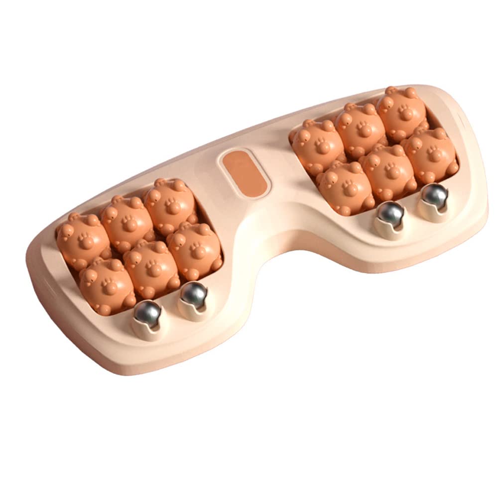 Rodillo De Masaje De Dos Pies Fascitis Masajeador De Puntos De Acupuntura Herramienta De Masaje De Hombres De Edad Avanzada,Naranja
