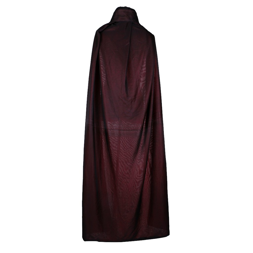 Segolike Women's Fabric Gothic Reversible Wizard Witch Devil Cloak Cape (Black, Red, Adult)