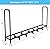 Tikimilor 8ft Firewood Rack Holder with Cover, Adjustable Heavy Duty Fire Log Stacker Stand for Fireplace, Outdoor Indoor Metal Wood Pile Storage Organizer, Patio Logs Stand tool, Black