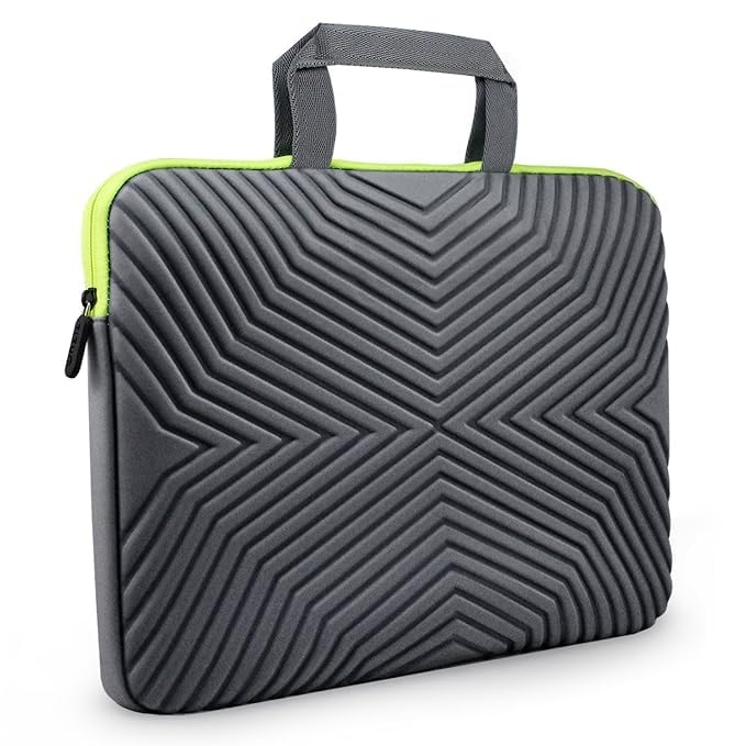 EVA Unisex Laptop Sleeve with Handle, Protective Case for up to 35.56 cm Laptop/MacBook, Ultra Slim, Shockproof, Grey (B0DFY516XS) Amazon Price History, Amazon Price Tracker