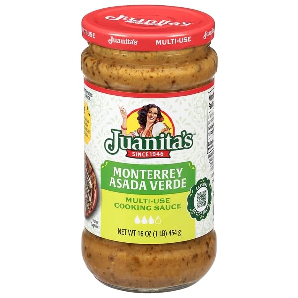 Juanita's, Multi Use Monterrey Asada Verde Cooking Sauce, 16 Ounce