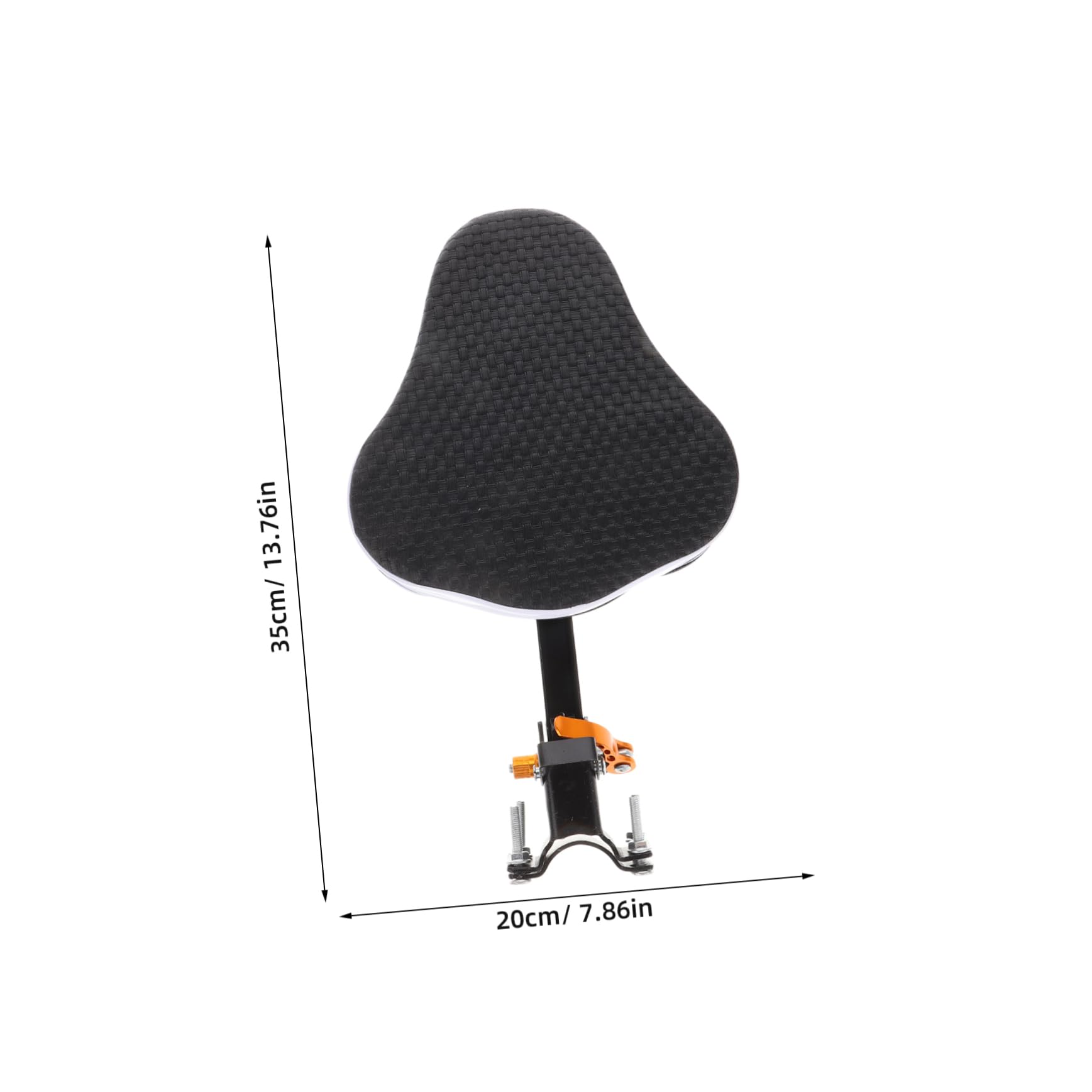 Mipcase Seggiolino Bici Anteriore per Cuscino in Schiuma e Struttura al Carbonio, Regolabile e Resistente per Mountain Bike