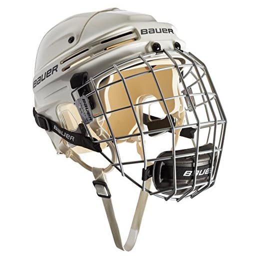 Bauer Eishockeyhelm 4500 Combo mit Gitter - Casco de Hockey sobre Hielo, Color Blanco, Talla m
