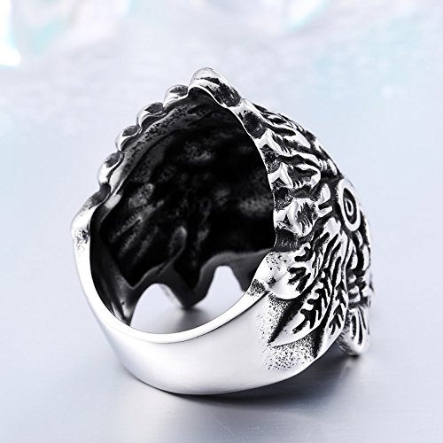 Image of Genuine Stainless Steel Ring Jewelry for Men Fashion Punk Biker Skull Rings