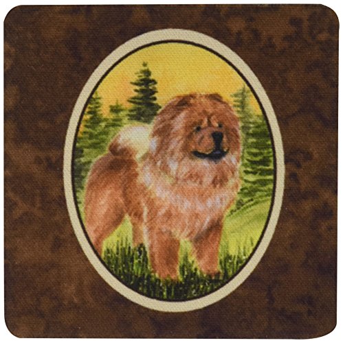 Caroline's Treasures SS7004FC Chow Chow Foam Coasters (Set of 4), 3.5" H x 3.5" W, Multicolor