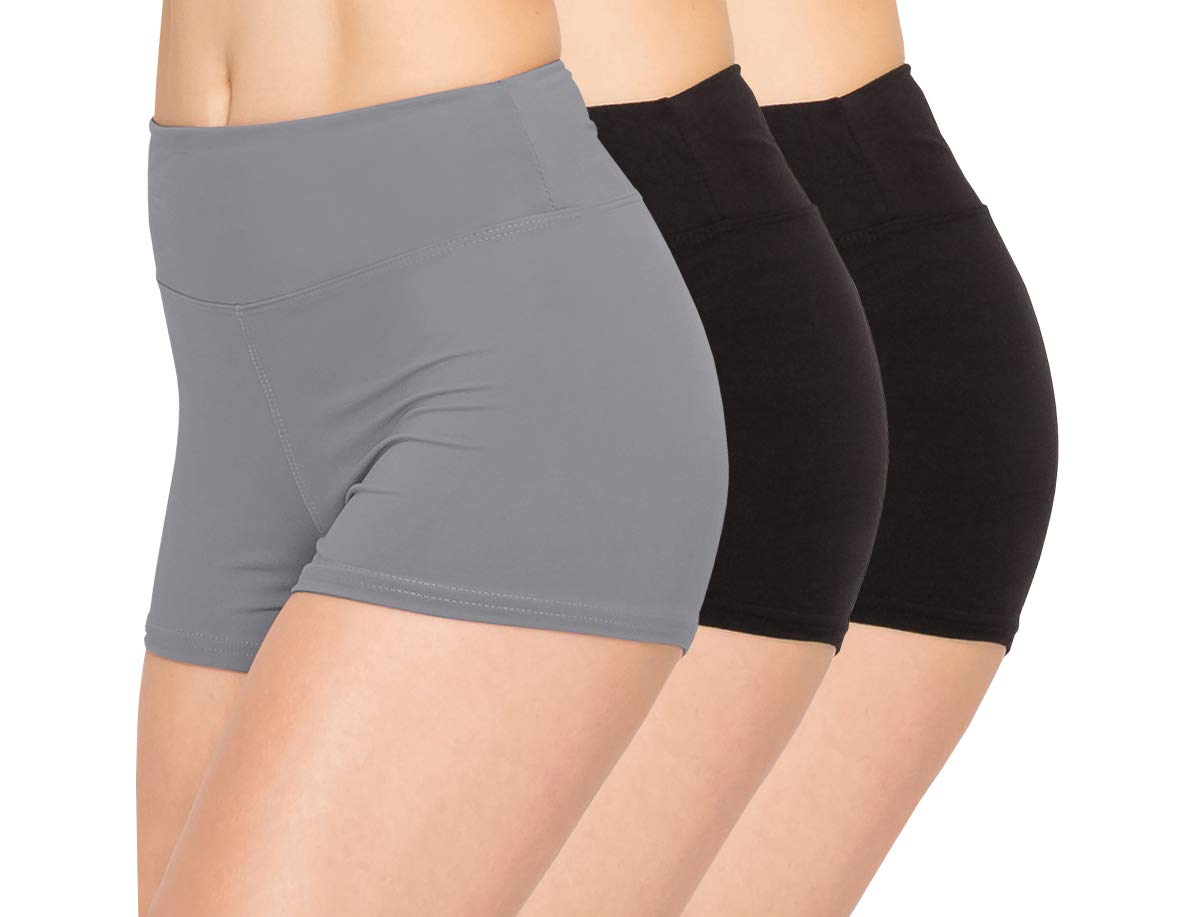ALWAYS 3 Pack Yoga Shorts – Super Soft Slip Shorts for Women