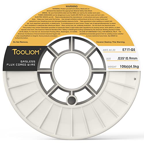 Image of TOOLIOM E71T-GS 0.035 inch Gasless Flux Core Welding Wire 10LB
