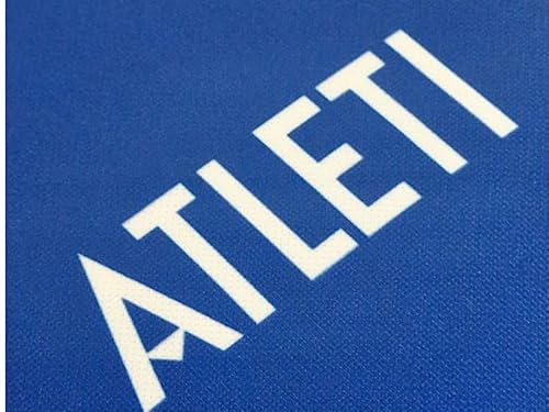 ATM - Camiseta 2ª Equipación Personalizable 23/24 | Diseño Azul y Blanco | Oficial con Logos (FR/ES, Letras, Talla única, S, Regular, Regular, Azul, ATM, Personalizable)