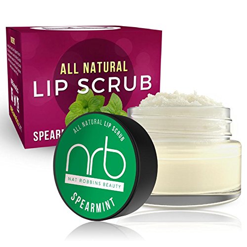 NRB Beauty Revival Lip Scrub - All Natural Sugar Based - Exfoliating & Moisturizes Chapped Dry Lips - 0.5 oz Each - Made In The USA - Spearmint