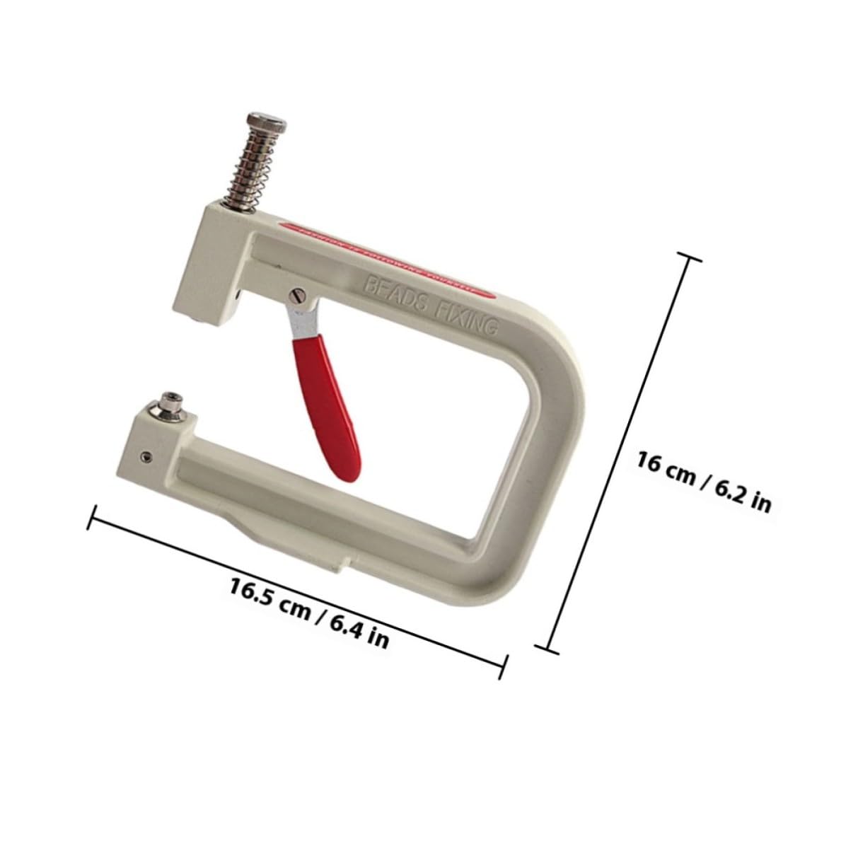 BETOOKY Macchina Manuale per Fissaggio Perline Posizionamento Accurato e Fissaggio Saldo, Kit in Ferro, Gomma e Abs per Borse e Maglioni, per Artigianato Fai da Te