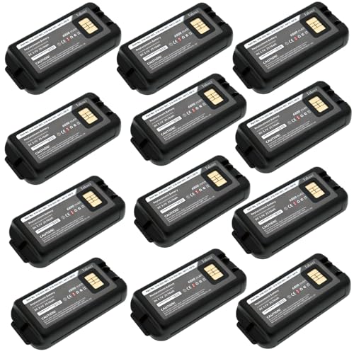 Youejoeq (12pcs) 6800mAh Replacement Battery for Dolphin CK65,CK65,CK3,CK3X,CK3XR,CK3B,CK70,CK71, CK75,EDA60K,EDA61K,Fits Part No.318-033-021,318-063-001,318-046-031,318-034-013