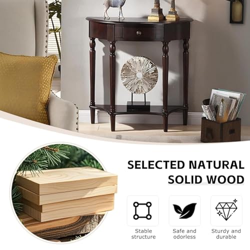 Mesa consola de madera maciza para decorar la trasera del sofá en el salón 7