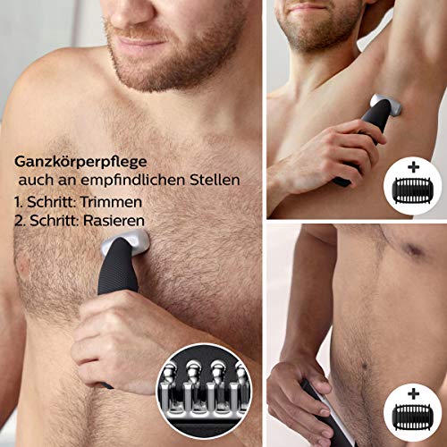 Philips Bodygroom Series 5000 BG5020/15 Haartrimmer, met opzetstuk voor het ontharen van de rug, inclusief  3 opzetkammen. - Image 4