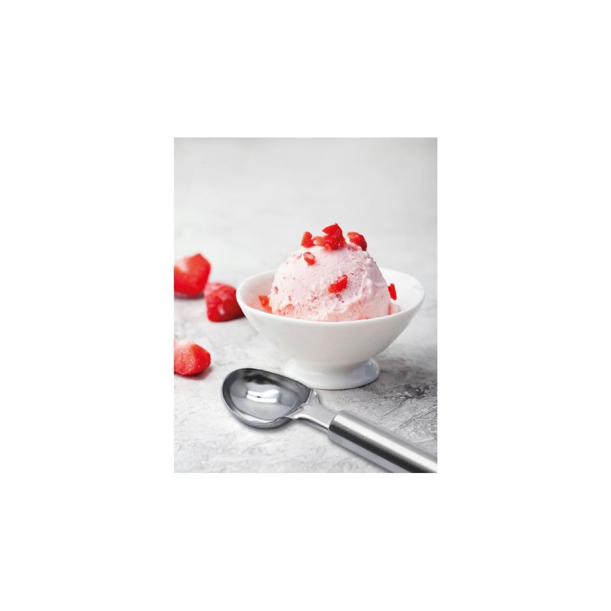 Fackelmann Elemental Cuchara Servir, Masa Galletas, Cogedor Bola Helado, Acero Inoxidable Mango Tubular 19cm, 1ud