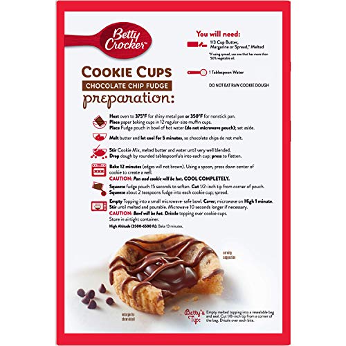 Image of Betty Crocker Chocolate Chip Fudge Cookie Cups, 15.1 oz