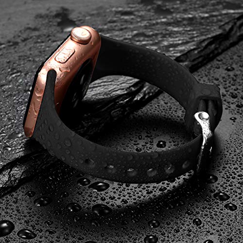 Image of Laffav Compatible with Apple Watch Bands for Women 44mm 45mm 46mm 42mm 49mm 40mm 41mm 38mm, Soft Silicone Narrow Slim Thin Sport Replacement Strap for iWatch Bands Series 11 10 9 8 7 6 5 4 3 SE3 /2 /1