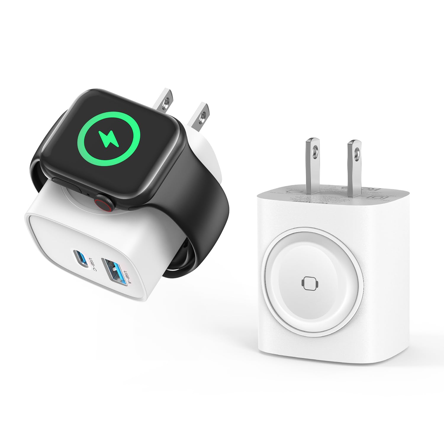 TOPADRE 20W Charger for Apple Watch, 3-in-1 Charger Block, 2 Pack, White | Magnetic Wall…